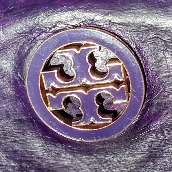 Tory Burch Purple Leather Wallet - Picture 2 of 10
